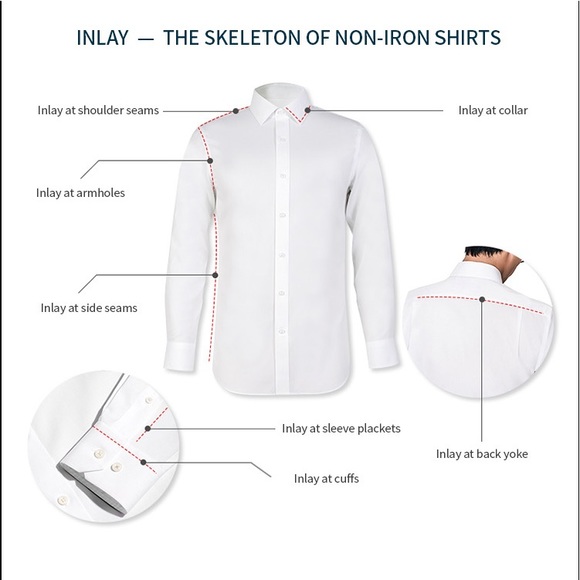 ✔️ Men’s burgundy stripe button down shirt (slim cut) - Picture 7 of 8